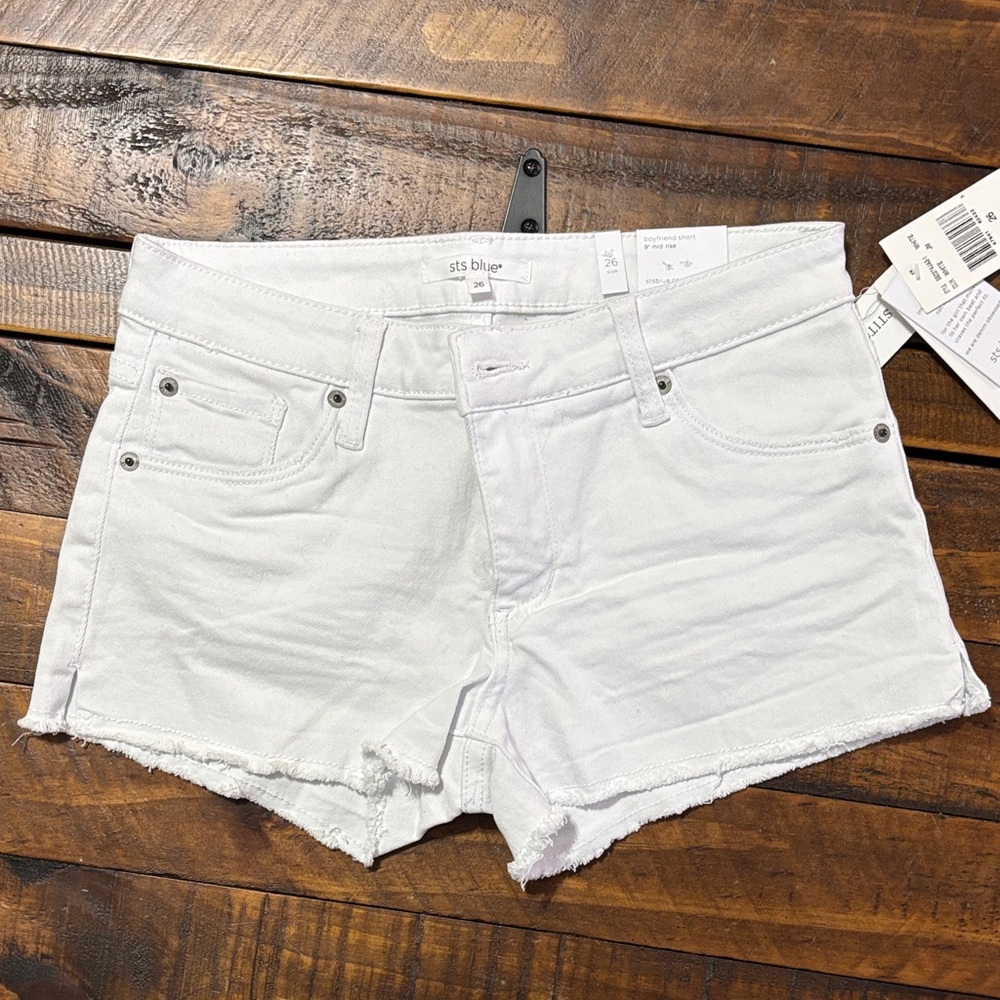 STS Blue Women's Crisp White Jean Shorts